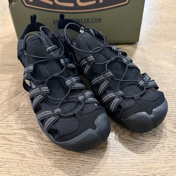 KEEN Men\'s Drift Creek H2 Closed Toe Water Sandals Black/Black Sz 14 NEW IN BOX main image 5
